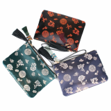 Korea Tradition Fabric and Leather Clutch Bag _ Oriental Bag